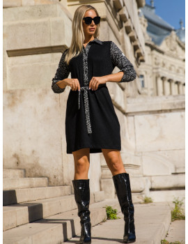 CLARIS Knit Dress - Black