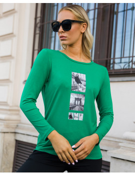 MAIRA Basic Digit Shirt - Emerald Green