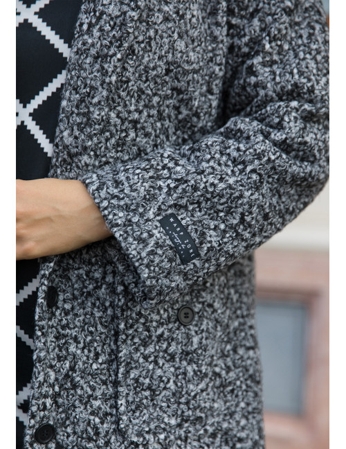 MARIENNA Long Winter Coat - Grey