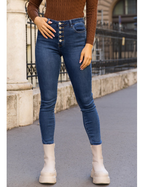 AVALINE Embroidered Skinny Jeans