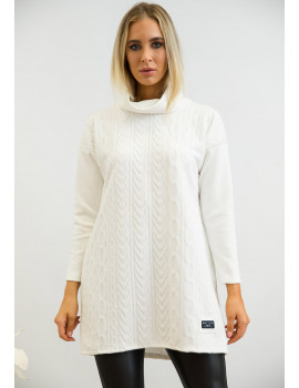 Chelsey Knitted Tunic - White