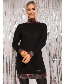 TACEY Knit Tunic - Red Detail
