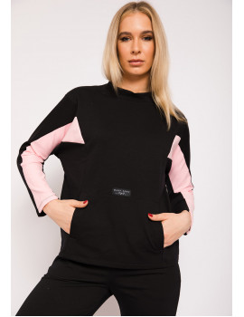 APOLLINE Sweater - Black-Pink