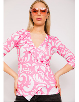 CYRILLE Print Top - Pink