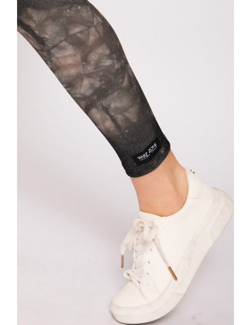 BONNIE Elasztikus Batikolt Leggings  - Fekete