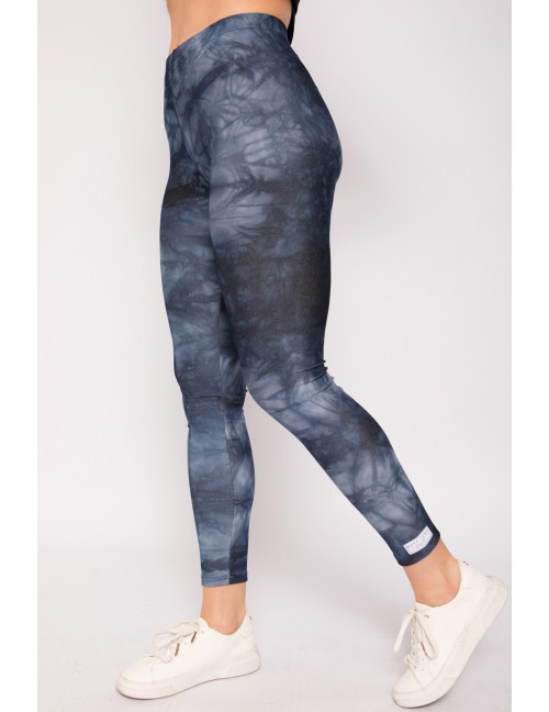 BONNIE Elasztikus Batikolt Leggings  - Kék