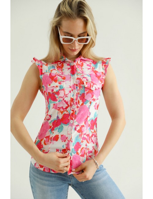 LEAH Sleeveless Shirt - Pink