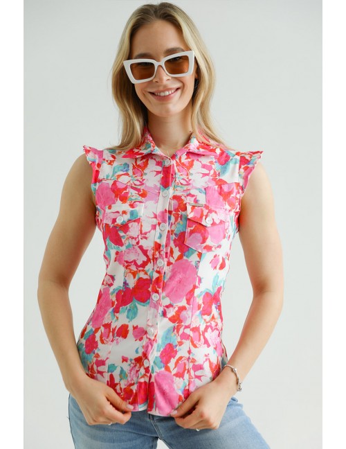 LEAH Sleeveless Shirt - Pink