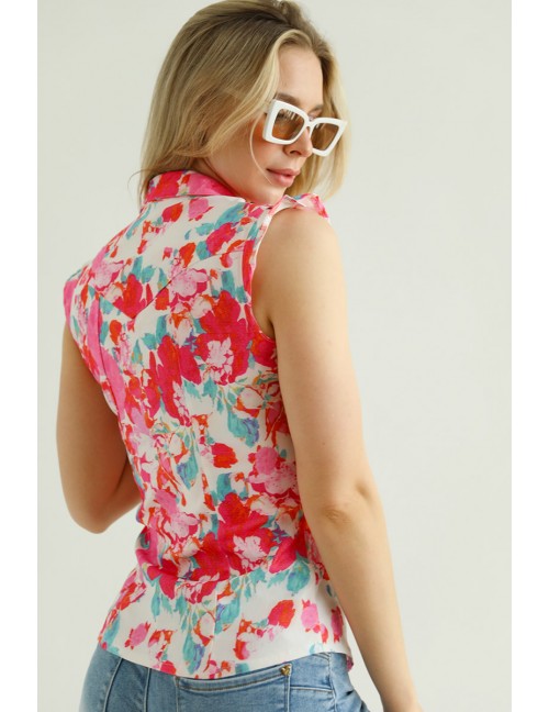 LEAH Sleeveless Shirt - Pink