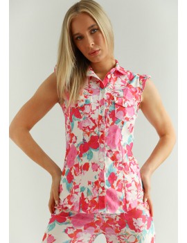 LEAH Sleeveless Shirt - Pink