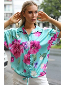 CANDY Blouse - Turquoise