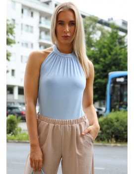 CASSANDRA Nyakbakötős Felső - Világoskék