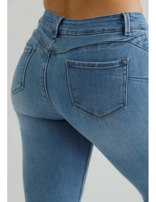 AZAELA Hímzett Farmernadrág