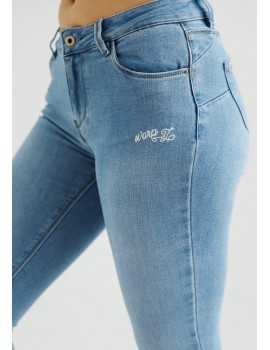 AZAELA Hímzett Farmernadrág