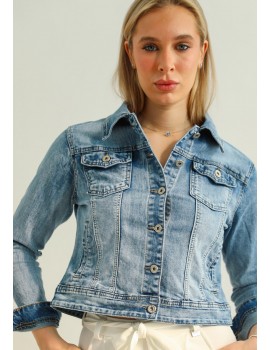 JENNY Embroidered Denim Jacket