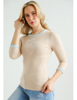 HEART T-Shirt - Beige