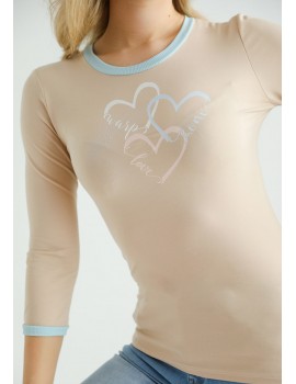 HEART T-Shirt - Beige