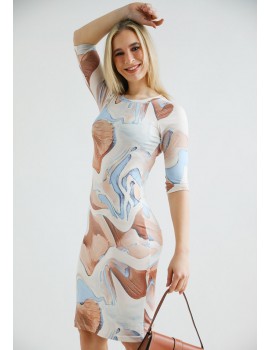 DIANTHA Print Dress - Pastel