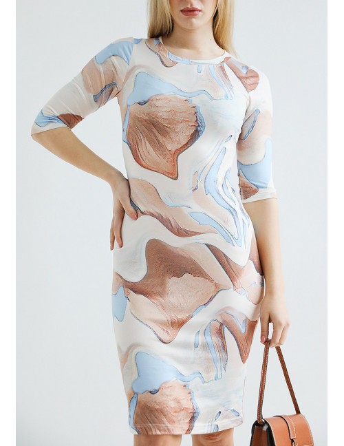 DIANTHA Print Dress - Pastel