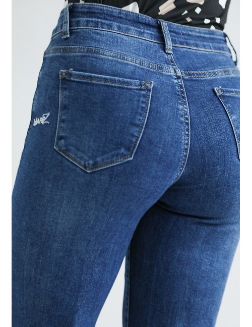 ELIZA Embroidered Wide Leg Jeans