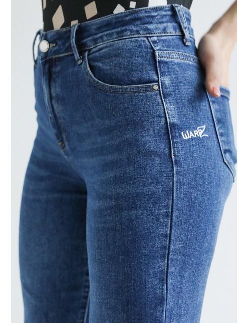 ELIZA Embroidered Wide Leg Jeans