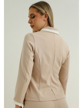 LUNA Buttoned Blazer - Beige