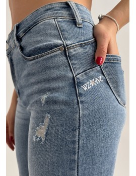 AVA Hímzett Farmernadrág