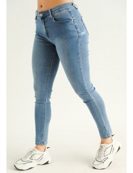 KIRSTEN Hímzett Farmernadrág (XL-4XL)