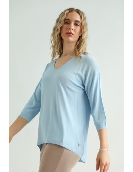 MONTI knitted top - Light Blue