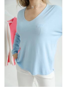 Felice knitted top - Light Blue