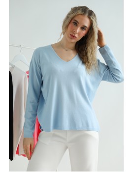 Felice knitted top - Light Blue