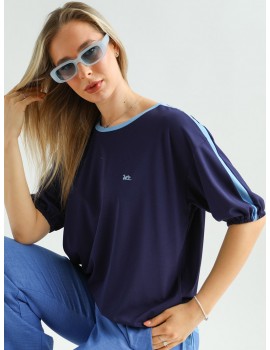 Side Knot Top - Navy