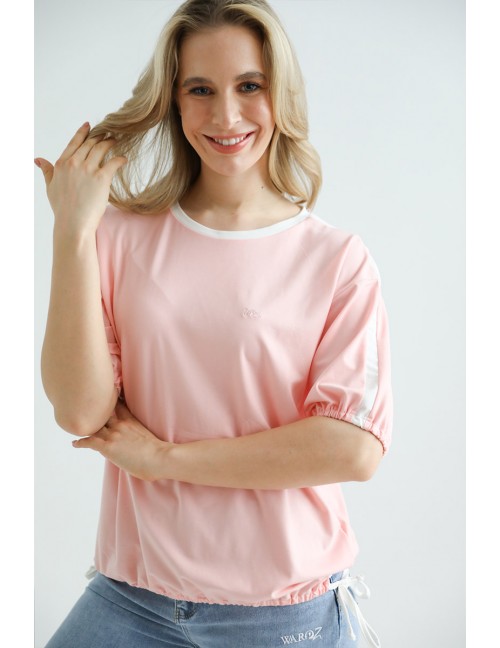Side Knot Top - Ligh Pink