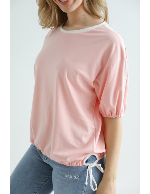 Side Knot Top - Ligh Pink