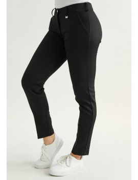 VALERIE Cigarette Trousers - Black