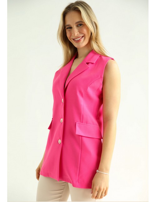 CARRIE Gombos Mellény - Pink