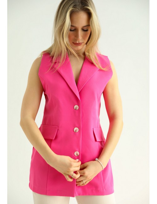 CARRIE Gombos Mellény - Pink