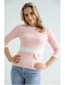 FINLEY gombos felső - Rózsaszín