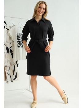 AZALEA Print Dress - Black