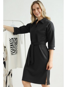 AZALEA Print Dress - Black