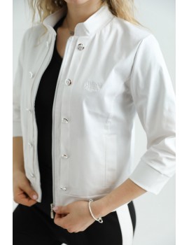 APRIL Embroidered Jacket - White