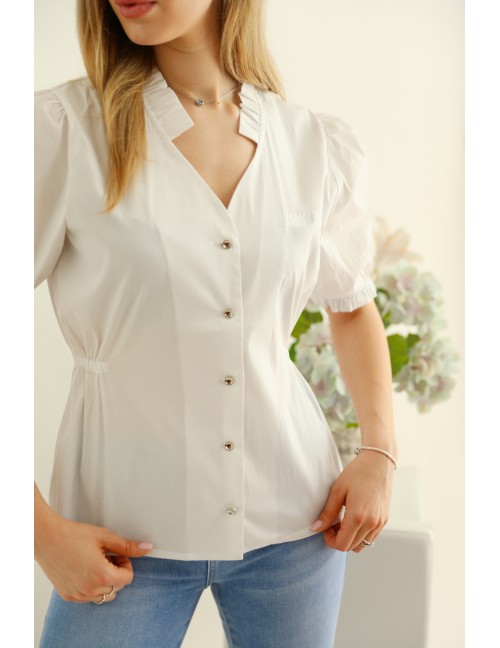 YASMIN Hímzett Puplin Ing - Fehér