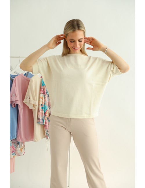 LANA Nyári Kötött Felső - Vanília