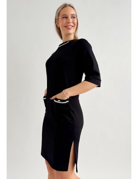 POLLY Dress with Pockets - Black