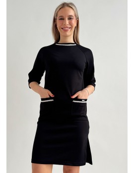 POLLY Dress with Pockets - Black