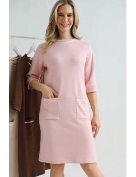 POLLY Dress with Pockets - Light Pink