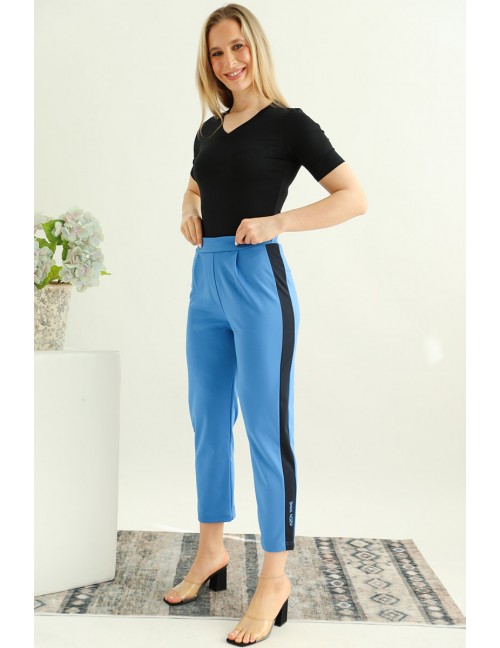 REGINA Elasztikus Puntó Nadrág - Királykék