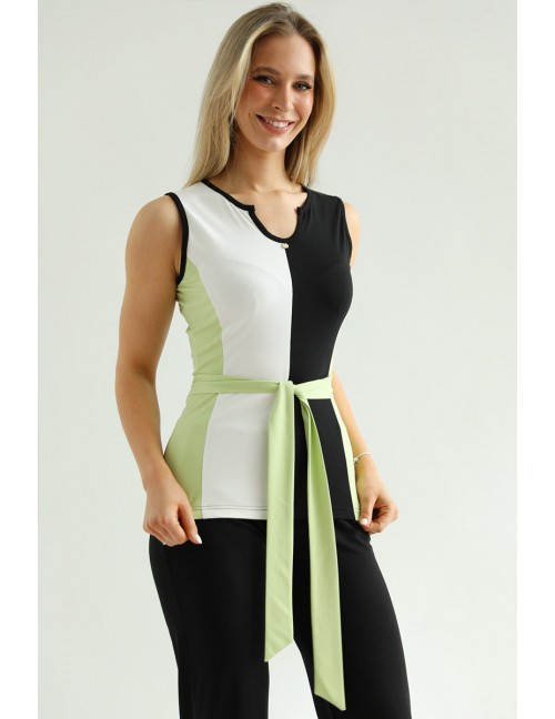 EVELIN Ujjatlan Felső - Almazöld