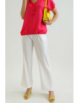 ELSA Linen Trousers - White