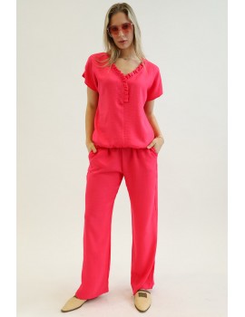 ELSA Linen Trousers - Pink